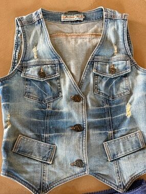 Vintage Allen B Denim Vest